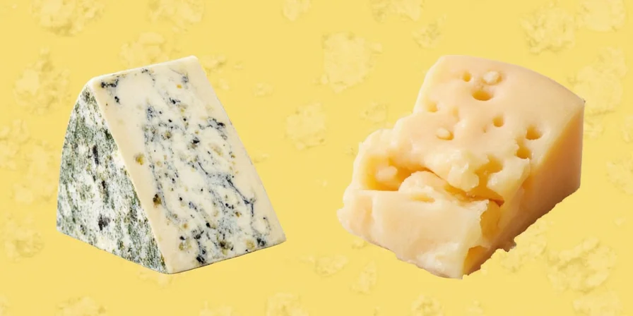 Brie and blue cheese pairing.
