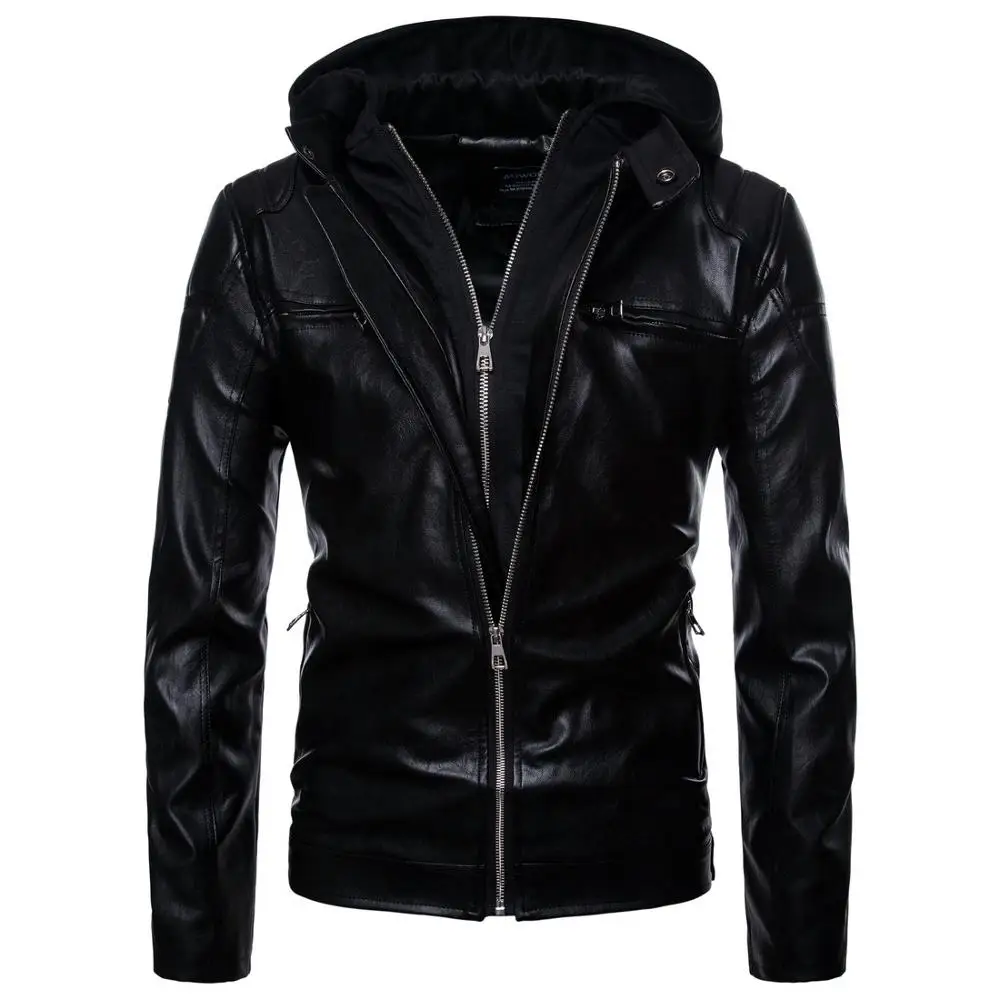 

Soft leather jackets men coats Slim Varsity Biker Motorcycle jackets coats men Warm mens leather jackets mens coats