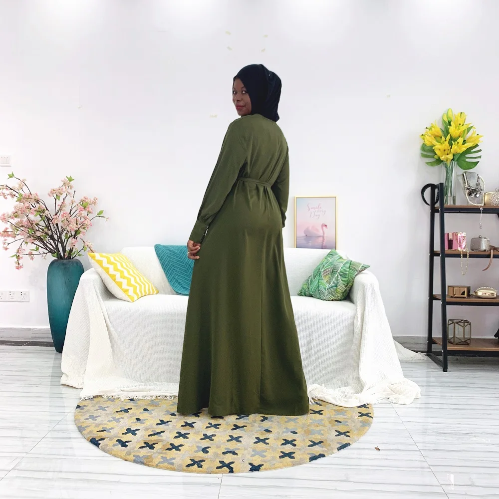 Wholesale Army Green Polyester Dress 