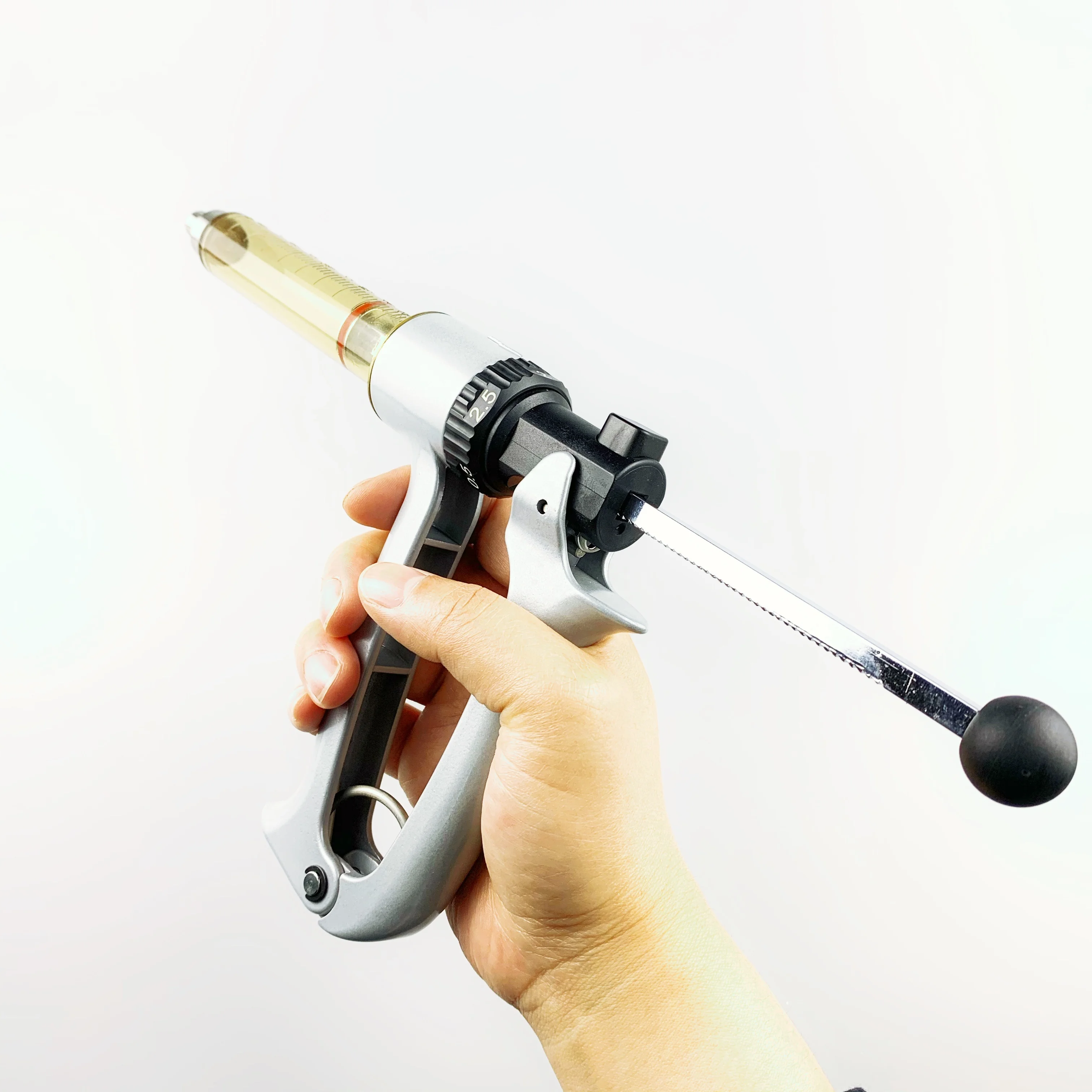 50毫升兽医无菌连续半自动注射器注射器,用于家禽/caw/绵羊/猪/动物