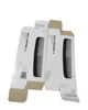 Hair extensions tail comb sets plain white cheap paper box with black printing logo
