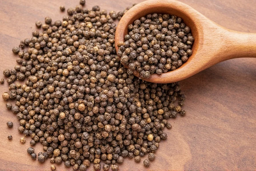 Comparison table of black pepper types