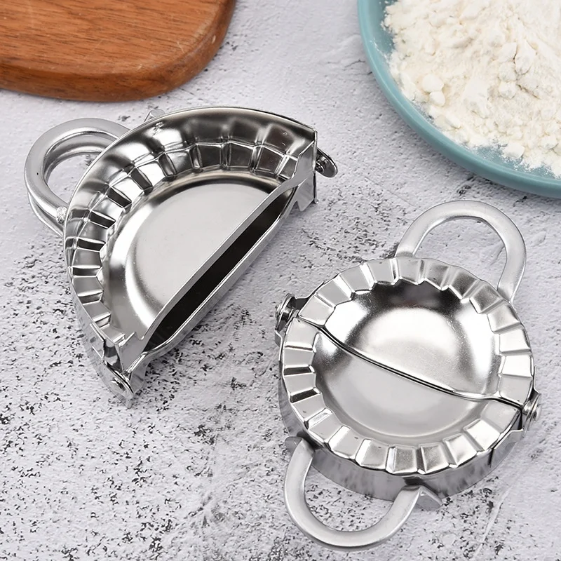 

Home Kitchen Accessories Stainless Steel Manual Dumpling Skin Mould Pastry Maker Wrapper Dumpling Folding Machine