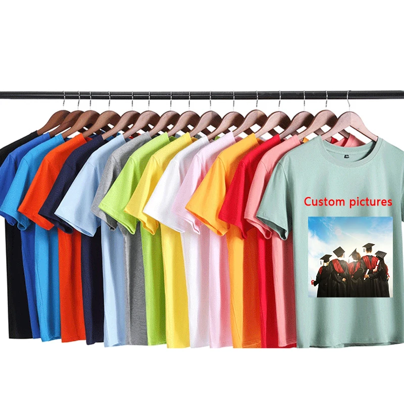 

High Quality Heat Transfer Custom Service T Shirt Short Sleeve Casual Style Printing Men Sublimation T Shirt, Customized color