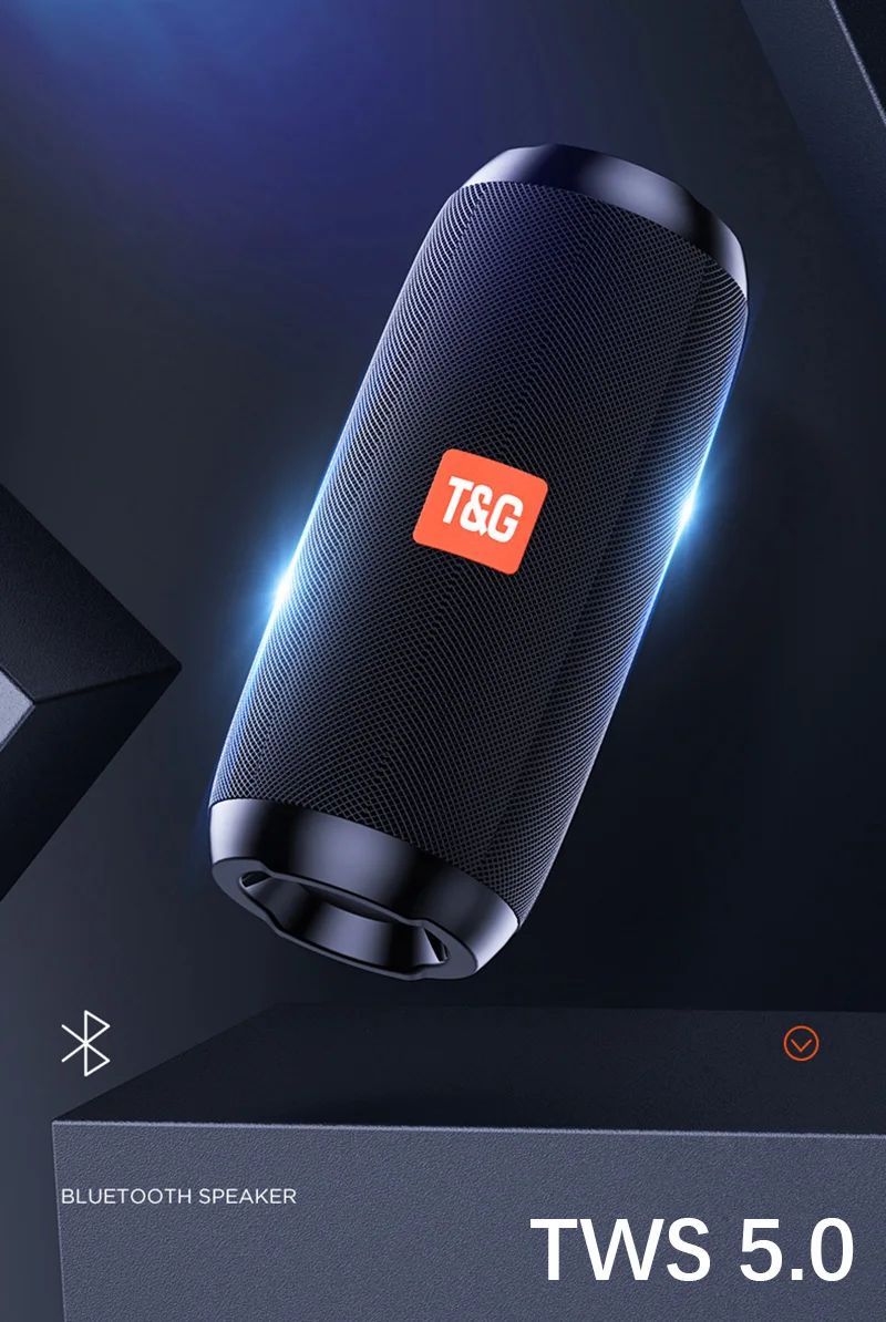TG117 Portable Bluetooths Speaker 20w Wireless Bass Column Waterproof USB Speakers Support AUX TF Subwoofer Loudspeaker - ANKUX.COM