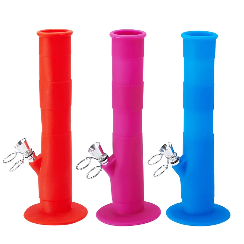 

XY104SC-03 New style Silicone water pipe glass smoking weed Tobacco hookah Smoking Pipes weed accessories, Mix