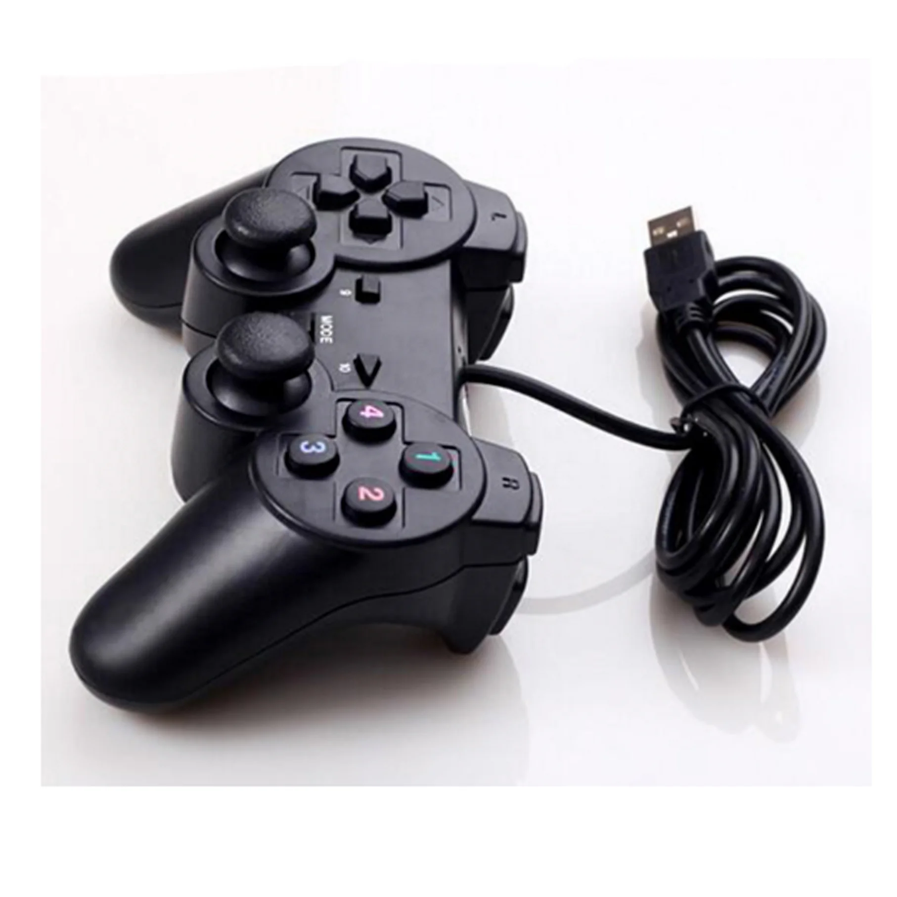 

USB Controller wired Gamepad for Sony PlayStation2 ps2 Pad Replacement, Black