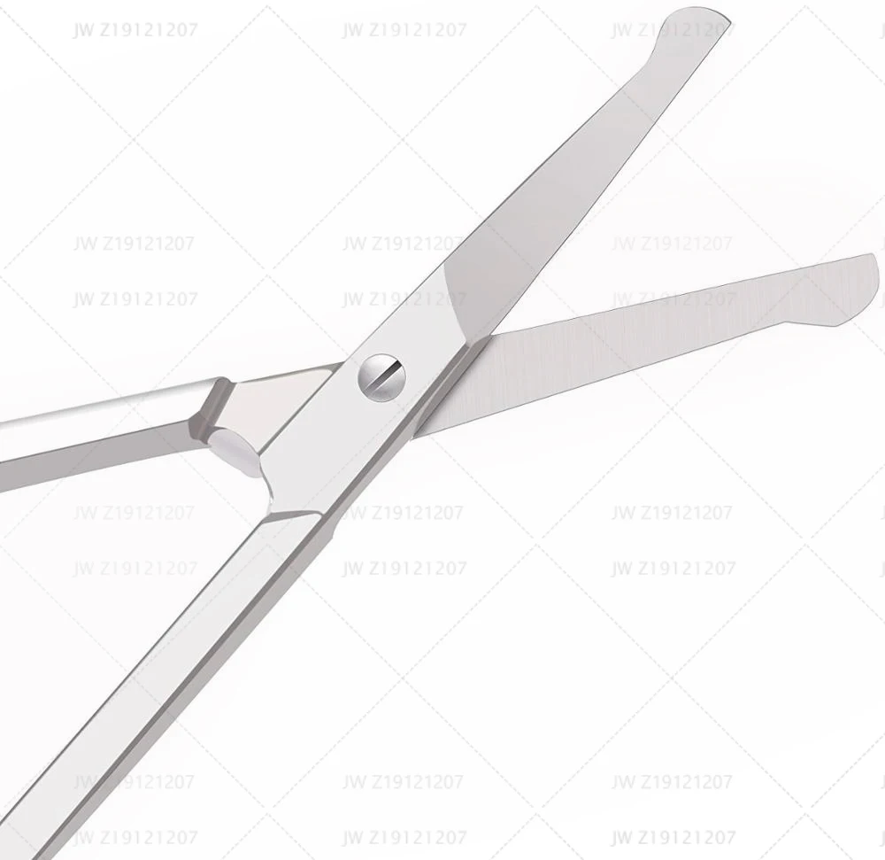 

OEM Rounded Facial Scissors - Mustache, Nose Hair & Beard Scissors, Eyelashes and Ear Hair - Professional Stainless Steel, Silver