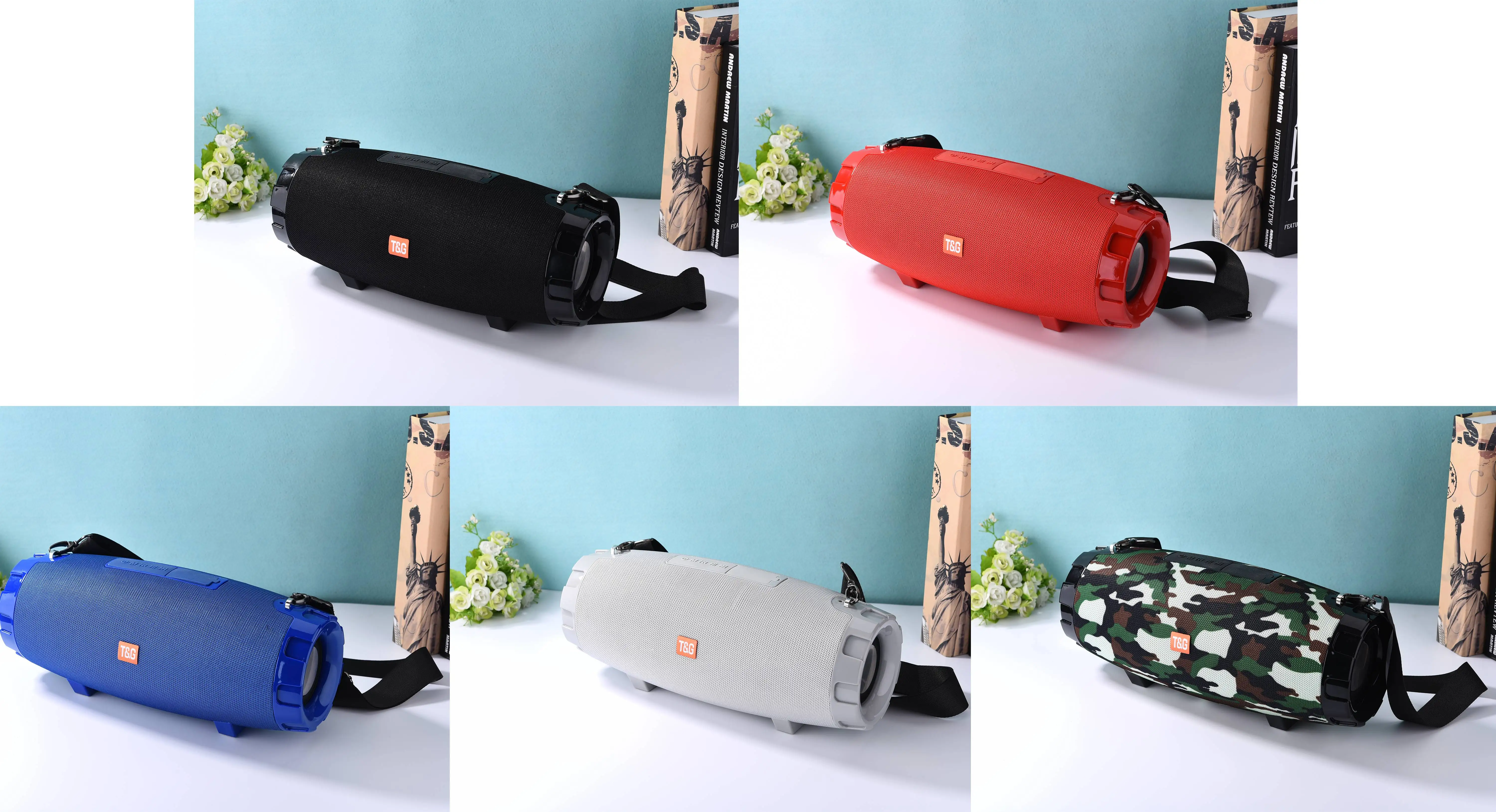 TG526 40W Portable Blutooth Speaker Wireless Outdoor Column Waterproof 3D stereo Subwoofer Speakers - ANKUX.COM