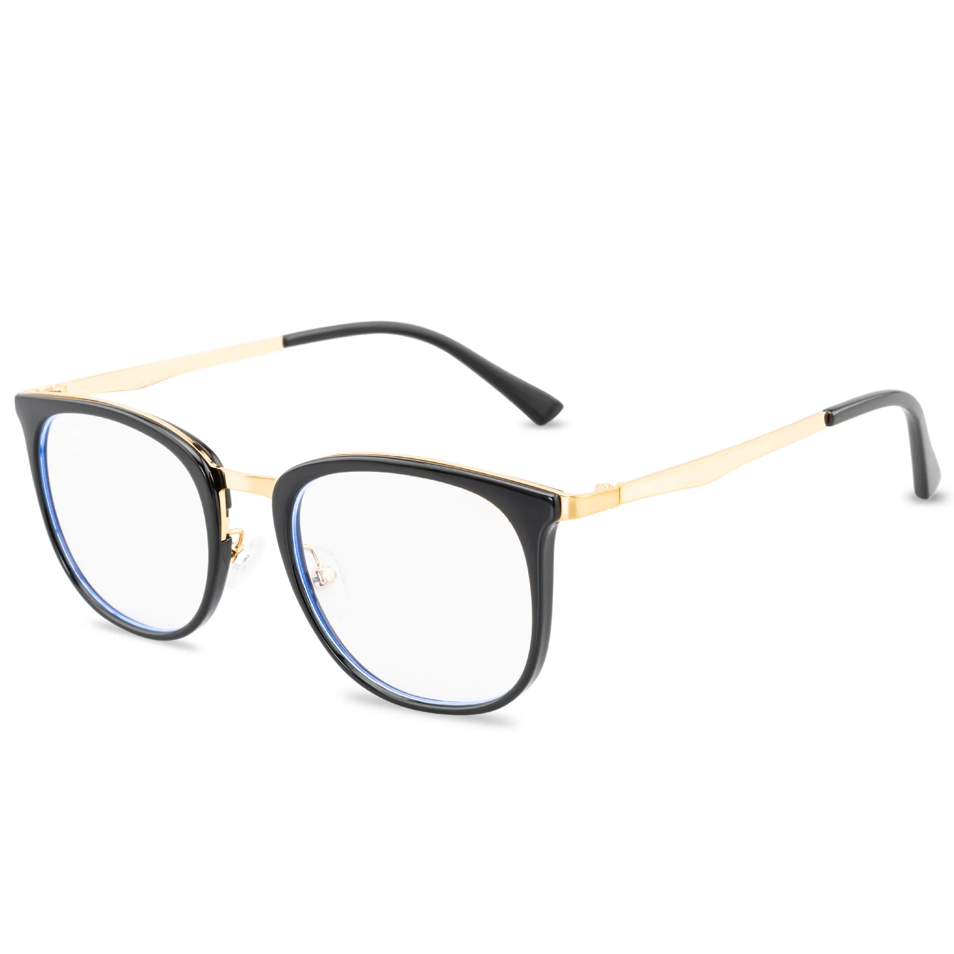 

Factory Supply New Product Unisex Retro Frame Glasses PC Metal Italy design Women Optics Eyeglasses, Custom colors