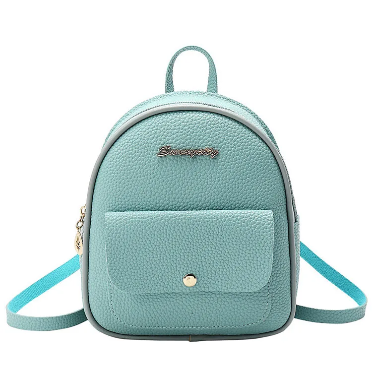 

Women Small Change Shoulder Bag 2020 College Wind Shell Type Lychee Mini Backpack, 5 colors