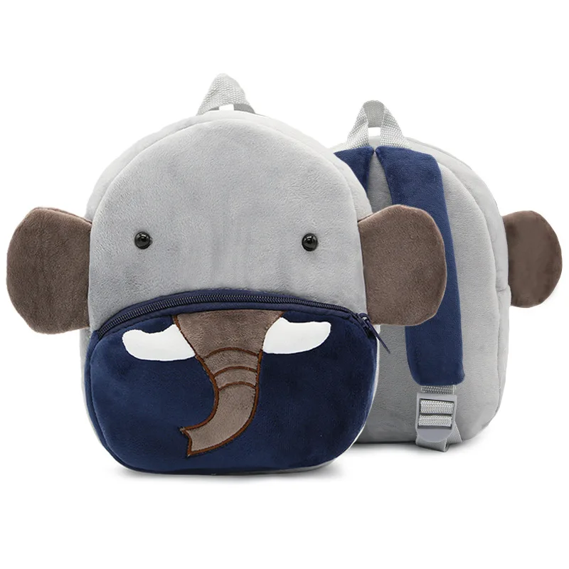 

Animal elephant Cartoon Baby Bag Children School Backpack, Grey