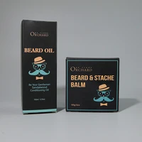 

OEM Private Label Beard Care Oil And Cream Men Moustache Beard Grooming Kit Custom Logo