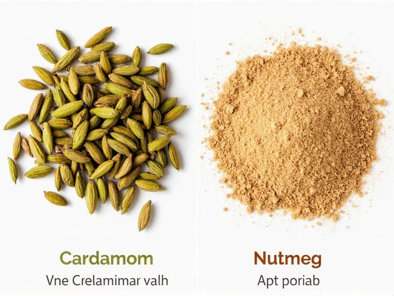 cardamom vs nutmeg