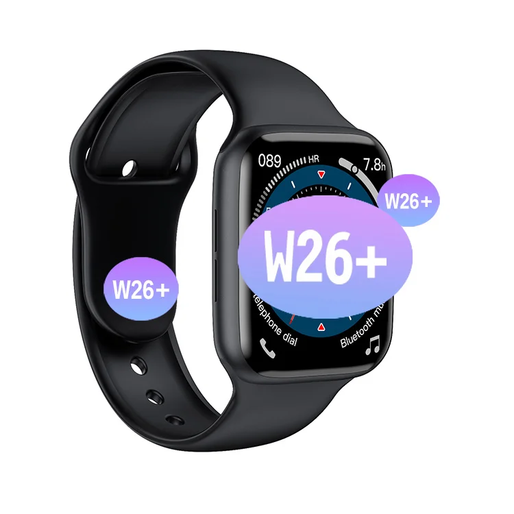 

W26+ Smartwatch W26 Plus Series 6 Full Touch BT Phone Call and Answer Fitness Tracker Smart Watch