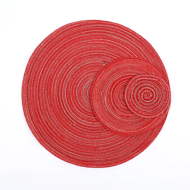 

Cheaper Price Friendly Natural Tableware Round Coasters Hot Pads