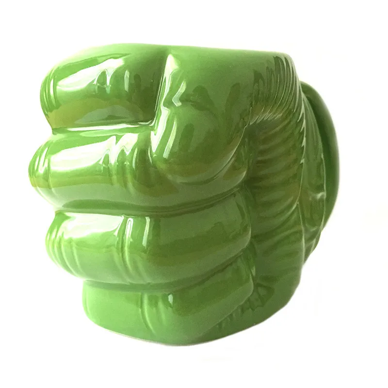 

Anime Cartoon Hulk Fist Cup Ceramic Coffee Mug Personality Birthday Gift, As picture