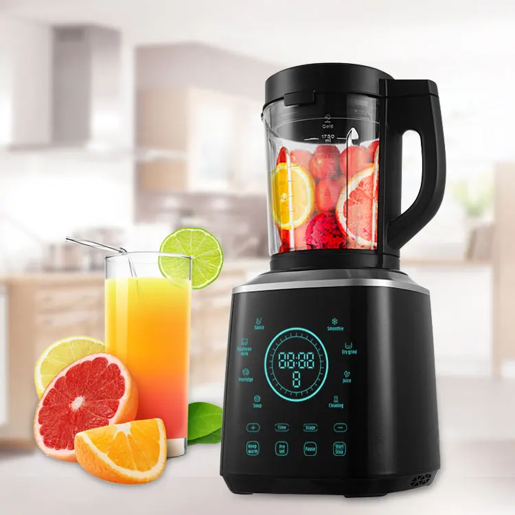 

multifunctional heavy duty commercial industrial food Processor Smoothie ice nutri glass super touch screen Blender