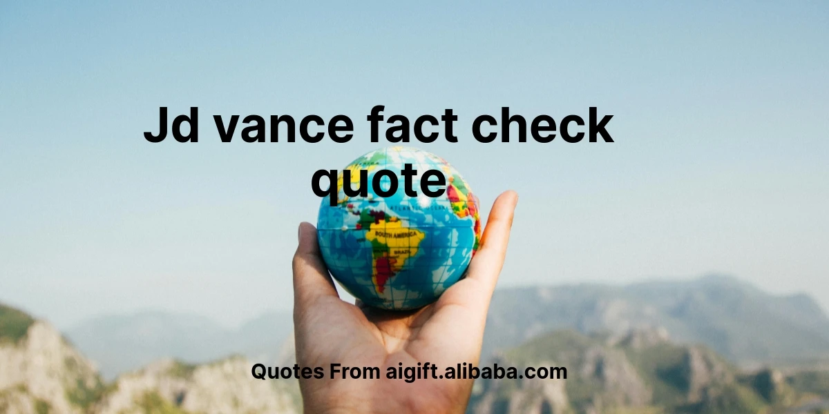 jd vance fact check quote