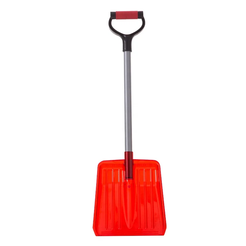 

Red winter shovel snow scooper remover with D shape grip