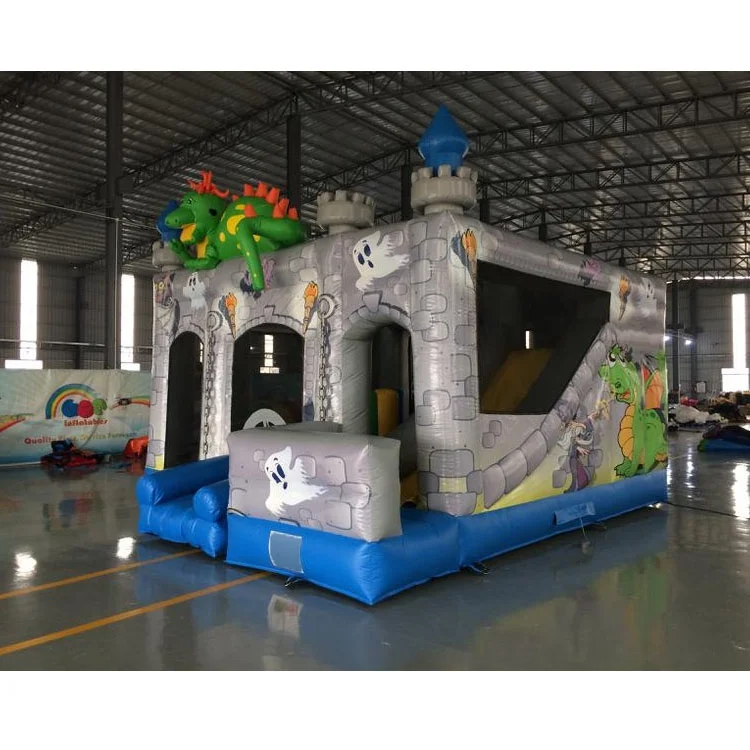 
hot sale commercial halloween dinosaur Inflatable bouncy Castle combo for kids 