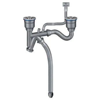 Stainless Steel Kitchen Sink Drain Strainer With Pp And Pe Drain Pipe Manufactured In China Buy Strainer With Drain Pipe Kitchen Sink Drain Pipe Sink Drainage Pipe Product On Alibaba Com