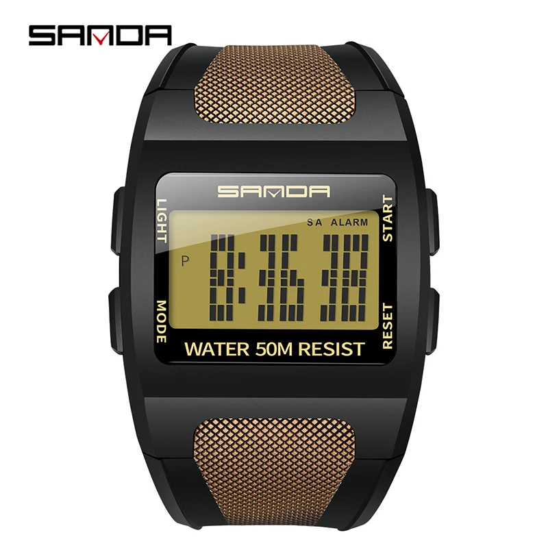 

SANDA 222 Waterproof Men Digital Watch Shock Military Sports Watches Fashion Waterproof Electronic watch Mens