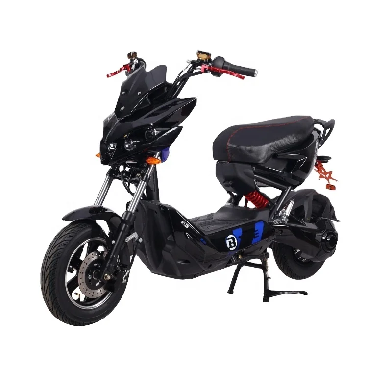 

CKD SKD Cheap Electric Moto Scooters 72V 1000w 2000W High Speed Sport Electric Motorcycle Moped Scooter, Black