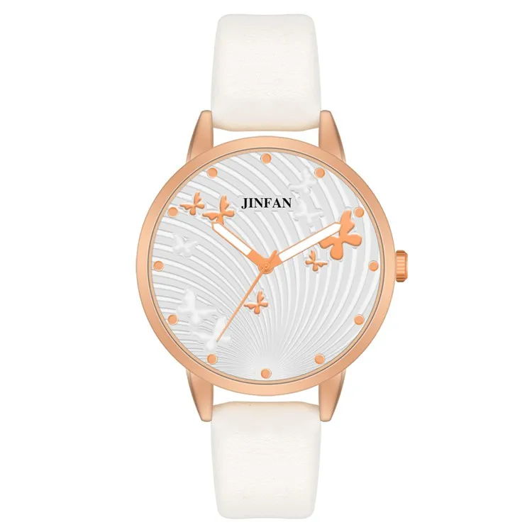 

Hot Sale Butterfly Bracelet Watch Ladies Digital Pin Digital PU Belt Watch