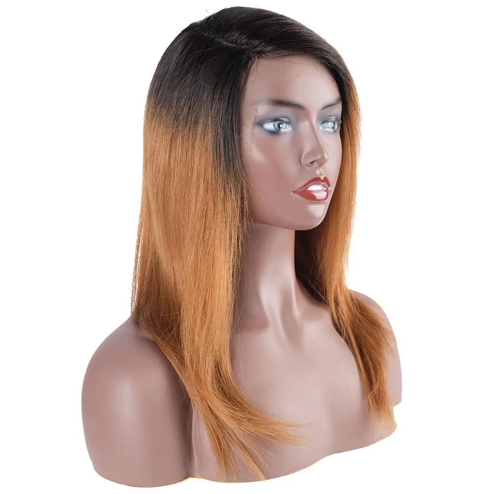 

19 inches Lace Front Wigs Hd Transparent Swiss Human Hair Straight 360 Lace Frontal Wig Glueless Brazilian Virgin Full Lace Wig, Pictures showed colors