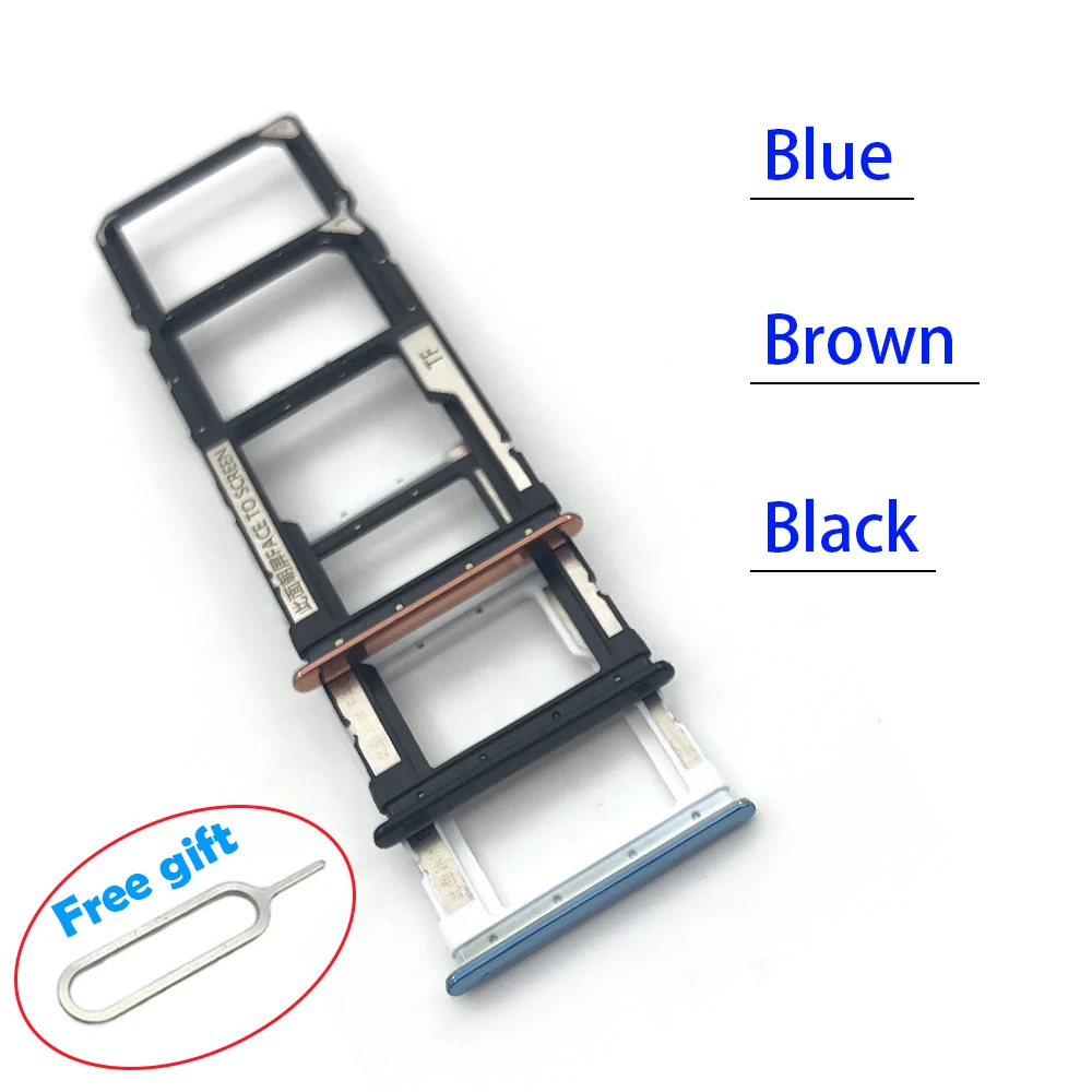 

SIM Card Tray Slot Holder Adapter Accessories For Xiaomi Redmi Note 10 Pro Repair Parts Cellphone Replacement Parts