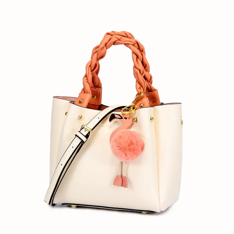 

TS8119 2020 New style Korean funny medium size professional cute ladies leather handbags with accessories