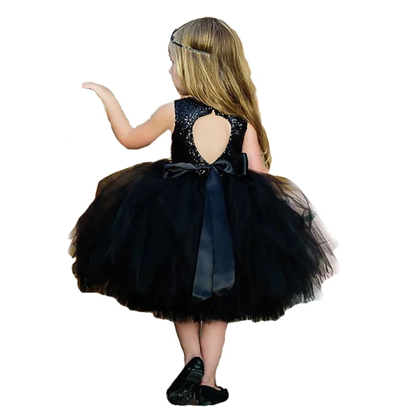 

Bear Leader Girls Princess Round Neck Ball Gown Sleeveless Children's Clothes Open Back Girls Dress