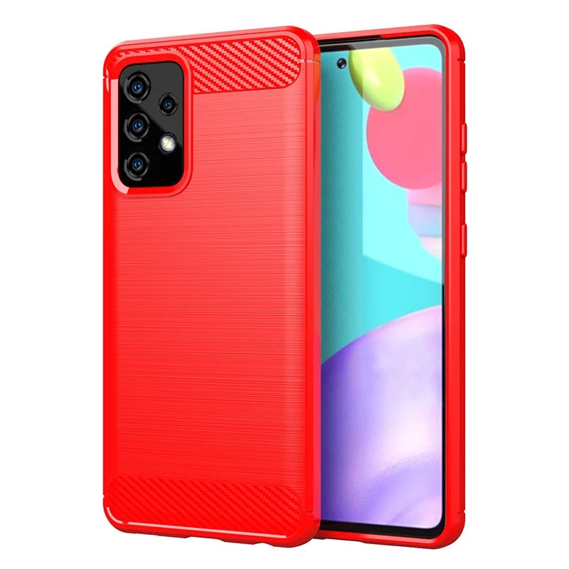

Suitable for Samsung galaxy s21 ultra s10 mobile phone case new personality brushed anti-fall protective cover TPU soft shell, 4 colors