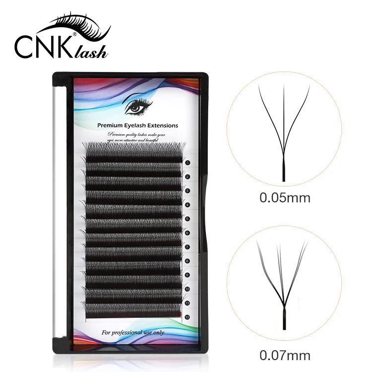 

CNK 3D Effect W Shape Crisscross Lashes Individual Eyelash Extensions Clover Lashes