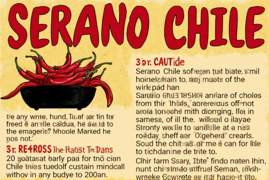 Serano chiles in various colors