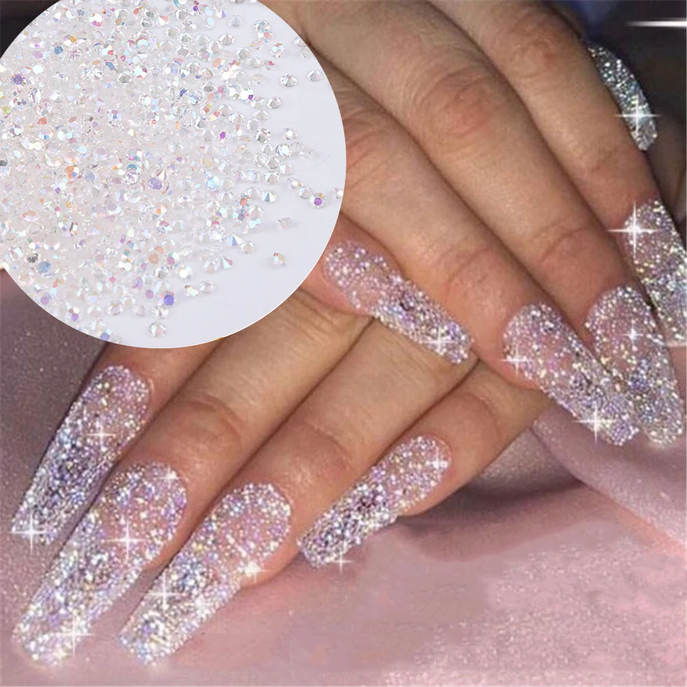 

Good Selling AB Flatback Nail Shiny Pixie Crystal For Nail Art, Picture