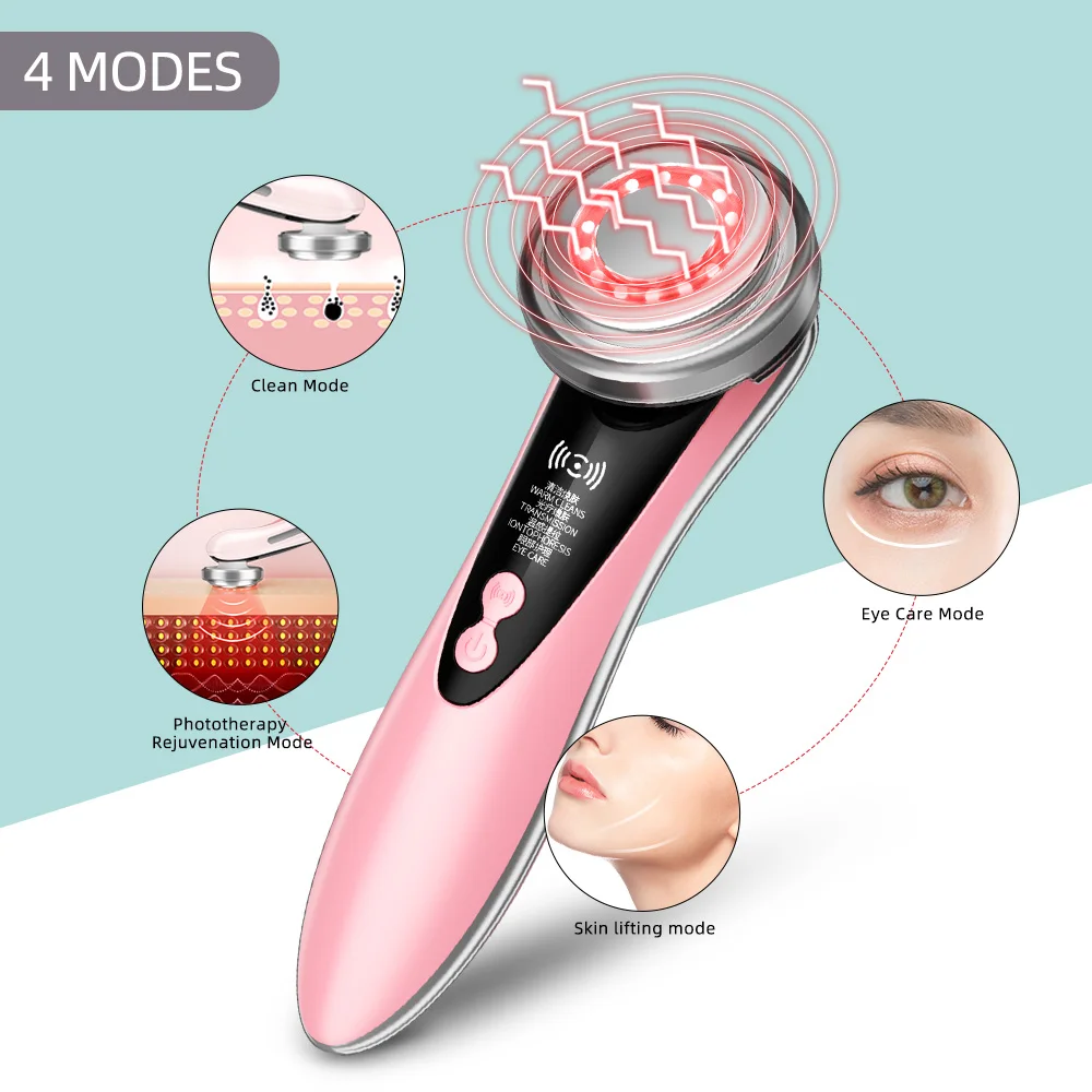 

2021 Hot Selling Beauty personal care skin facial massage moisturizer machine, Pink/whie