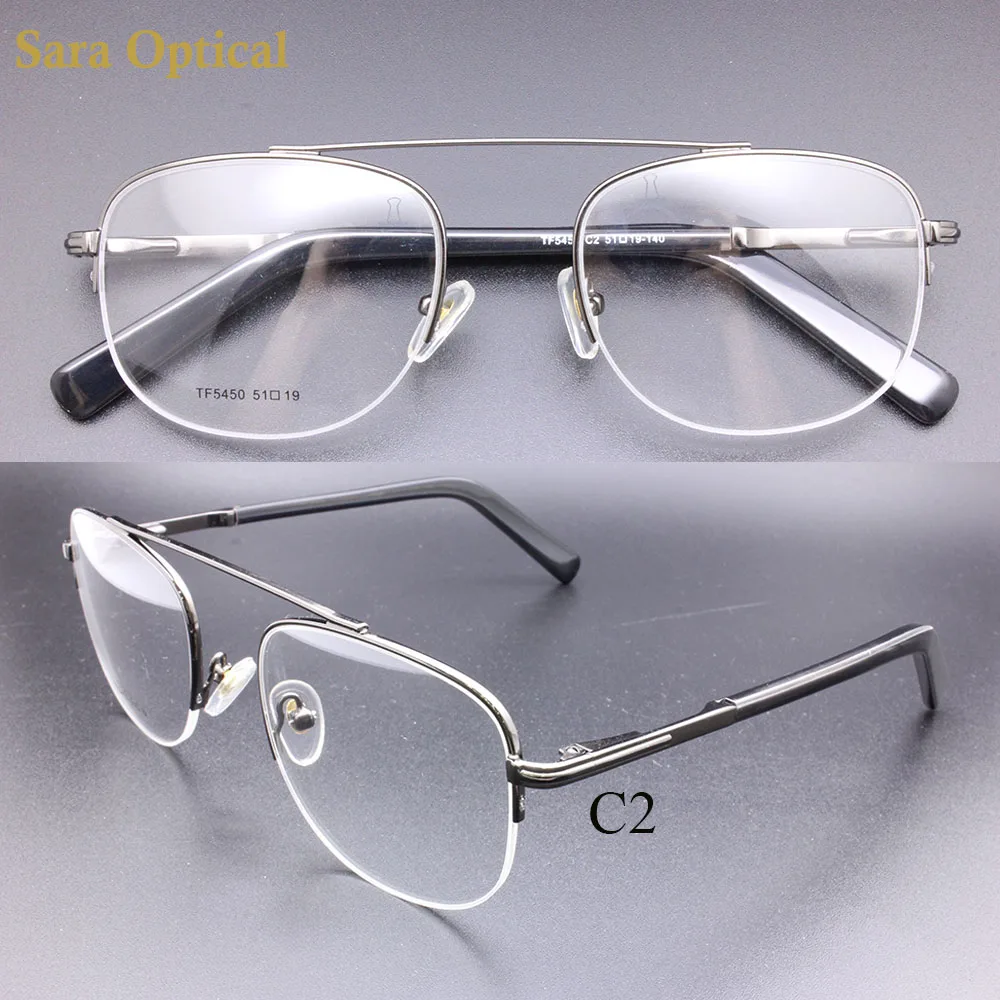 

Half Frame Men Metal Optical Eyeglasses Frames Eyewear Manufacturer Made In China armazones opticos