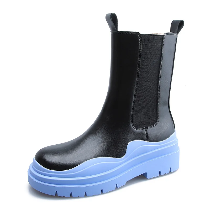 

New arrival leather retro college style Martin boots casual fashion nude boots ladies boots