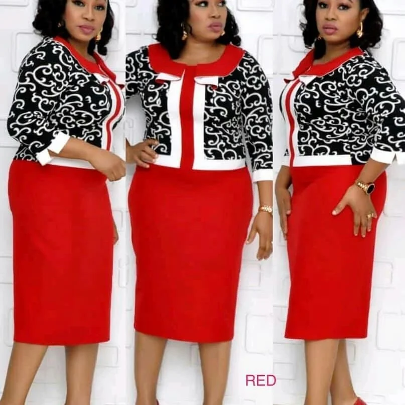 Fashion extra large size print dress elegant 6XL dress