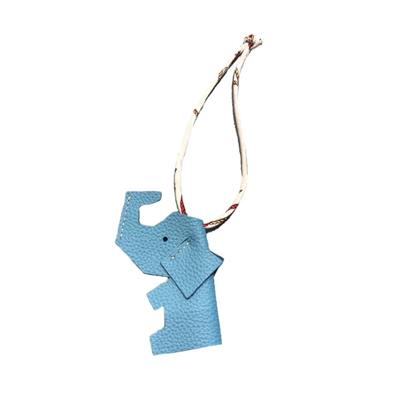 

H Family Elephant Bag Pendant Leather Dumbo Double-sided Ornament, Customized color