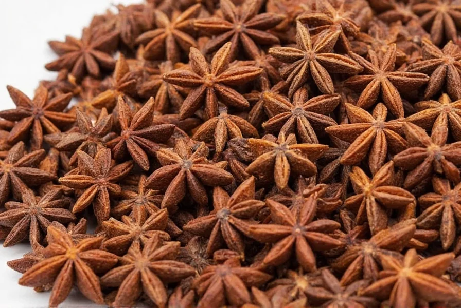 Star anise used in various cooking applications including tea and stews