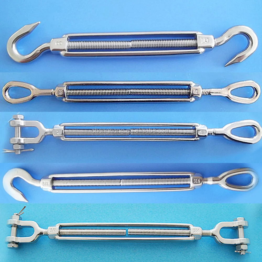 Open Body Turnbuckle Stainless Steel Made In Aisi304/aisi316