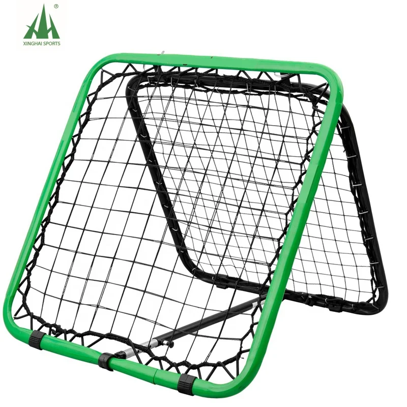 

Double side Portable Adjustable Angle Mini Square Football Soccer Rebound Net Training Equipment, Green