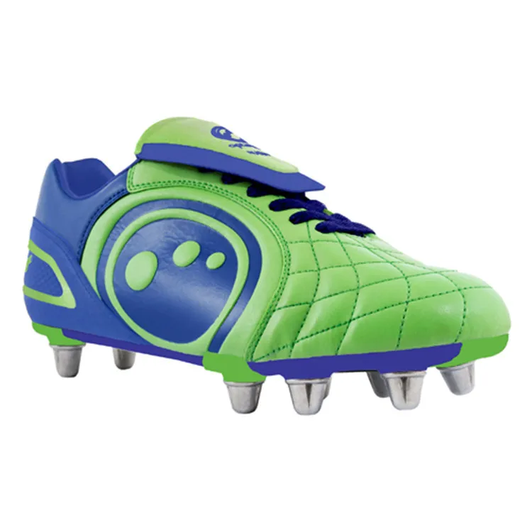 
New Design Pu Material Fashion Rugby Sports Boots Football Shoes 
