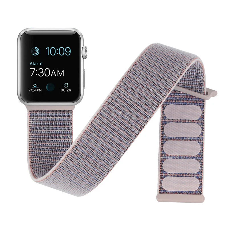 

Universal sport weaving soft fabric nylon watch strap band 38/40mm 42/44mm for apple iwatch series 4 replacement wristband, Various colors to you choose