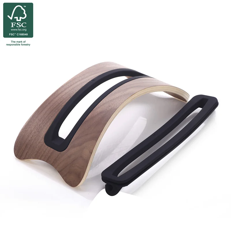

Hot selling computer base wooden notebook stand, Wood color