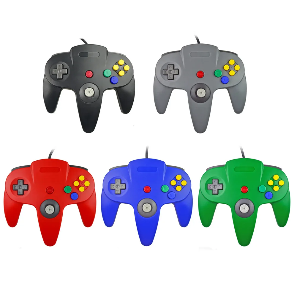 

For Nintend N64 Gamepad USB Controller Gaming Joystick For N64 Game Pad For Gamecubes For Mac Gamepads, Black,grey,blue,red,transparent