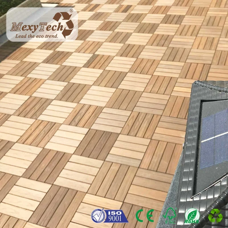 

simply installation swimming pool anti-slip durable wpc wood composite deck tiles